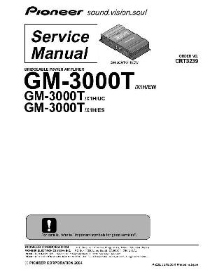 Сервисная инструкция Pioneer GM-3000T ― Manual-Shop.ru