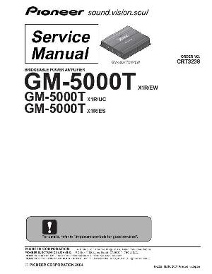 Сервисная инструкция Pioneer GM-5000T ― Manual-Shop.ru