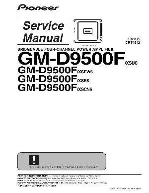 Сервисная инструкция Pioneer GM-D9500F ― Manual-Shop.ru