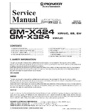 Service manual Pioneer GM-X324, GM-X424 ― Manual-Shop.ru