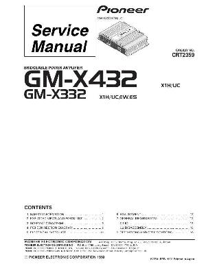 Service manual Pioneer GM-X332, GM-X432 ― Manual-Shop.ru