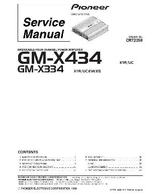 Service manual Pioneer GM-X334, GM-X434 ― Manual-Shop.ru