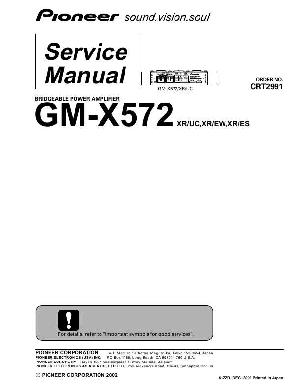 Service manual Pioneer GM-X572 ― Manual-Shop.ru