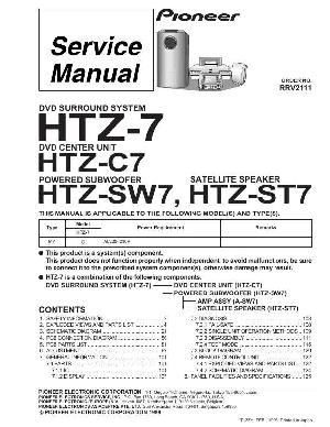 Сервисная инструкция Pioneer HTZ-7, HTZ-C7, HTZ-ST7, HTZ-SW7 ― Manual-Shop.ru