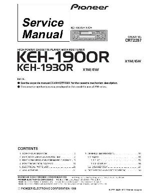 Сервисная инструкция Pioneer KEH-1900R, KEH-1930R ― Manual-Shop.ru