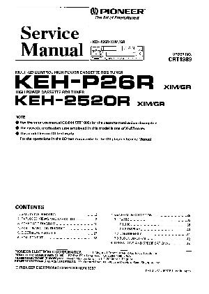 Service manual Pioneer KEH-2520R, P26R ― Manual-Shop.ru
