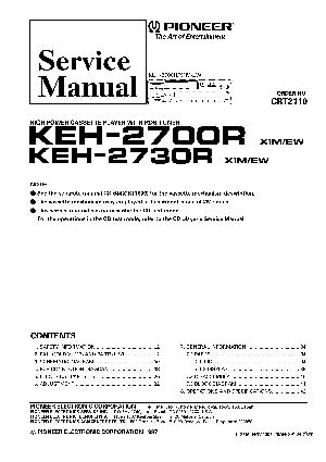 Сервисная инструкция Pioneer KEH-2700R, KEH-2730R ― Manual-Shop.ru