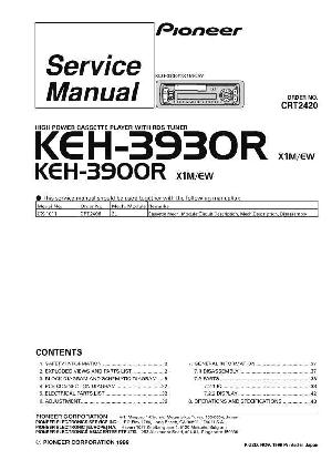 Service manual Pioneer KEH-3900R, KEH-3930R ― Manual-Shop.ru