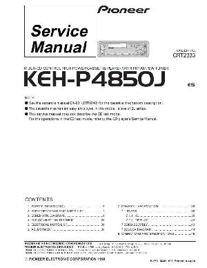 Service manual Pioneer KEH-P4850J ― Manual-Shop.ru