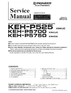 Service manual Pioneer KEH-P525, KEH-P5700, KEH-P5750 ― Manual-Shop.ru