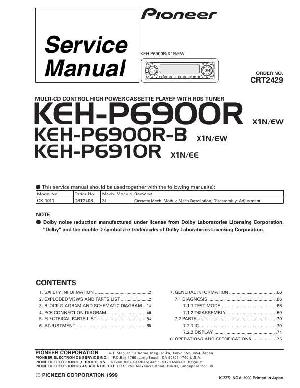 Service manual Pioneer KEH-P6900R, KEH-P6910R ― Manual-Shop.ru