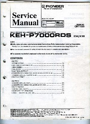 Service manual Pioneer KEH-P7000RDS ― Manual-Shop.ru