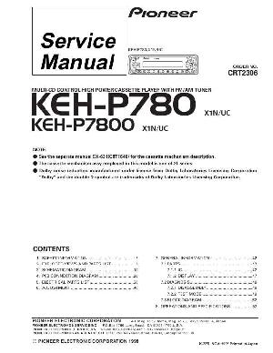 Service manual Pioneer KEH-P780, KEH-P7800 ― Manual-Shop.ru