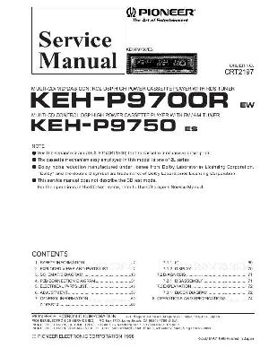 Service manual Pioneer KEH-P9700R, KEH-P9750 ― Manual-Shop.ru