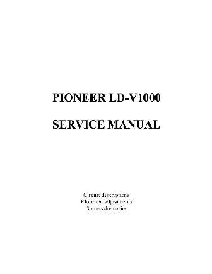 Сервисная инструкция Pioneer LD-V1000 ― Manual-Shop.ru