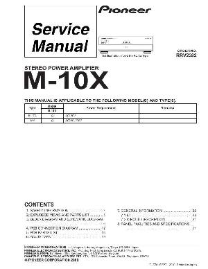 Service manual Pioneer M-10X ― Manual-Shop.ru