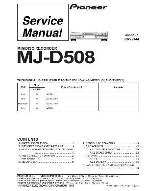 Service manual Pioneer MJ-D508 ― Manual-Shop.ru
