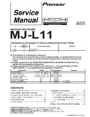 Сервисная инструкция Pioneer MJ-L11 ― Manual-Shop.ru