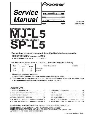Сервисная инструкция Pioneer MJ-L5, SP-L5 ― Manual-Shop.ru