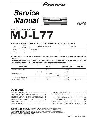 Сервисная инструкция Pioneer MJ-L77 ― Manual-Shop.ru
