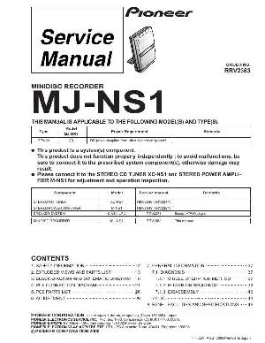 Сервисная инструкция Pioneer MJ-NS1 ― Manual-Shop.ru