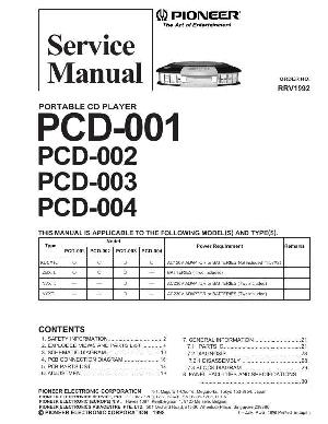 Сервисная инструкция Pioneer PCD-001, PCD-002, PCD-003, PCD-004 ― Manual-Shop.ru