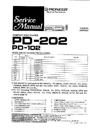 Service manual Pioneer PD-102, PD-202 ― Manual-Shop.ru