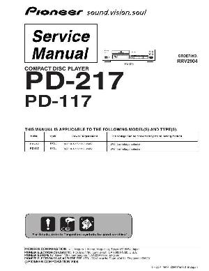 Сервисная инструкция Pioneer PD-117, PD-217 ― Manual-Shop.ru