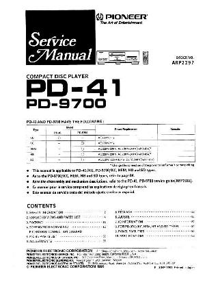 Service manual Pioneer PD-41, PD-9700 ― Manual-Shop.ru