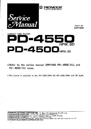 Сервисная инструкция Pioneer PD-4550 ― Manual-Shop.ru
