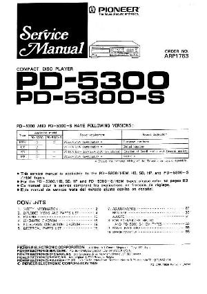 Service manual Pioneer PD-5300 ― Manual-Shop.ru