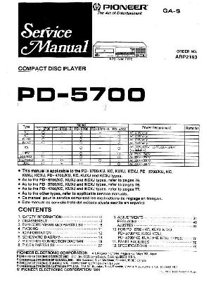 Сервисная инструкция Pioneer PD-5700 ― Manual-Shop.ru