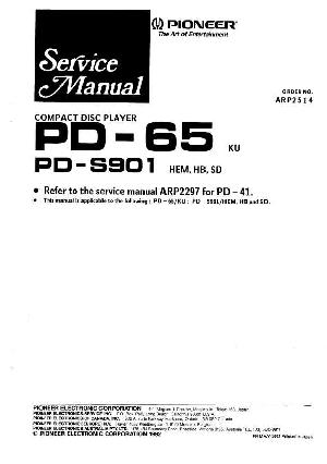 Service manual Pioneer PD-65, PD-S901 ― Manual-Shop.ru