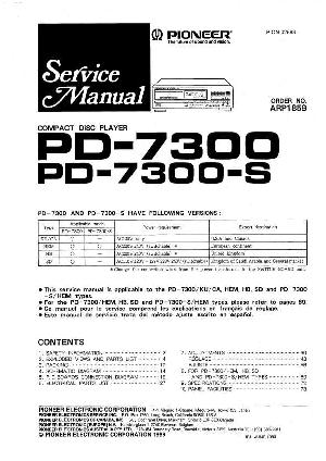 Сервисная инструкция Pioneer PD-7300 ― Manual-Shop.ru