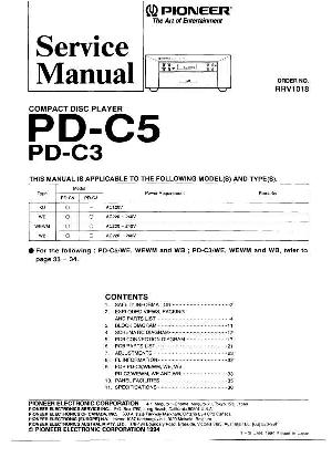 Сервисная инструкция Pioneer PD-C3, PD-C5 ― Manual-Shop.ru