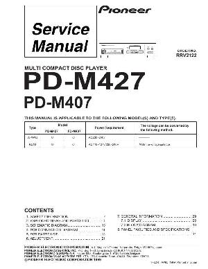 Service manual Pioneer PD-M407, PD-M427 ― Manual-Shop.ru