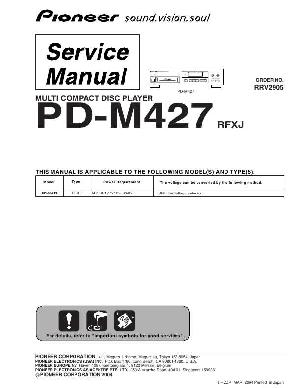 Service manual Pioneer PD-M427 ― Manual-Shop.ru