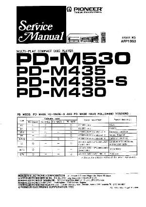 Service manual Pioneer PD-M430, PD-M435, PD-M530 ― Manual-Shop.ru
