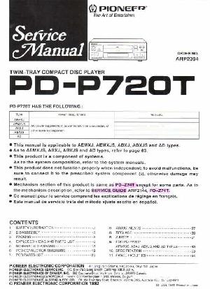 Service manual Pioneer PD-P720T ― Manual-Shop.ru