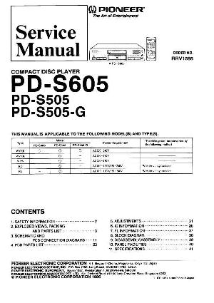 Service manual Pioneer PD-S505, PD-S605 ― Manual-Shop.ru
