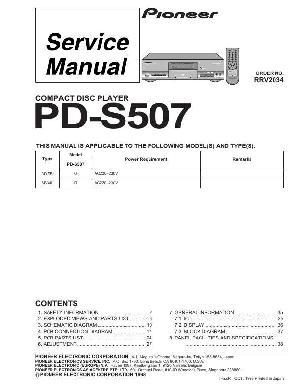 Service manual Pioneer PD-S507 ― Manual-Shop.ru
