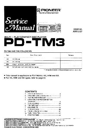 Сервисная инструкция Pioneer PD-TM3 ― Manual-Shop.ru