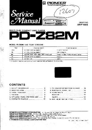 Сервисная инструкция Pioneer PD-Z82 ― Manual-Shop.ru
