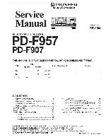 Service manual Pioneer PD-F907, PD-F957 Optimus