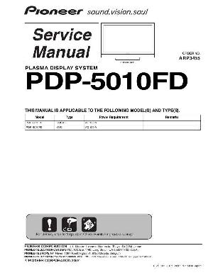 Сервисная инструкция Pioneer PDP-5010FD ― Manual-Shop.ru
