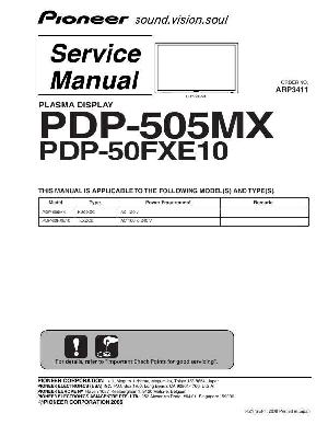 Service manual Pioneer PDP-50FXE10, PDP-505MX ― Manual-Shop.ru