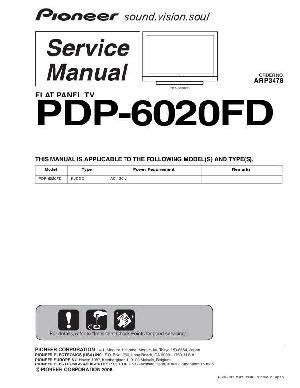 Сервисная инструкция Pioneer PDP-6020FD ― Manual-Shop.ru