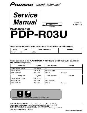 Сервисная инструкция Pioneer PDP-R03U ― Manual-Shop.ru