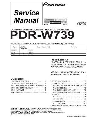 Service manual Pioneer PDR-W739 ― Manual-Shop.ru