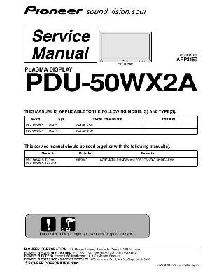 Service manual Pioneer PDU-50WX2A ― Manual-Shop.ru